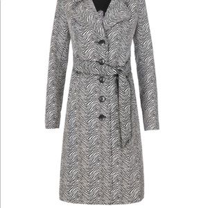 Cabi zebra style trench coat